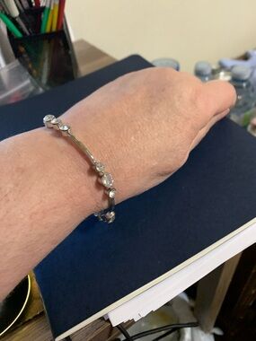 Classic Crystal Silver-Tone Bracelet - Women's Jewelry